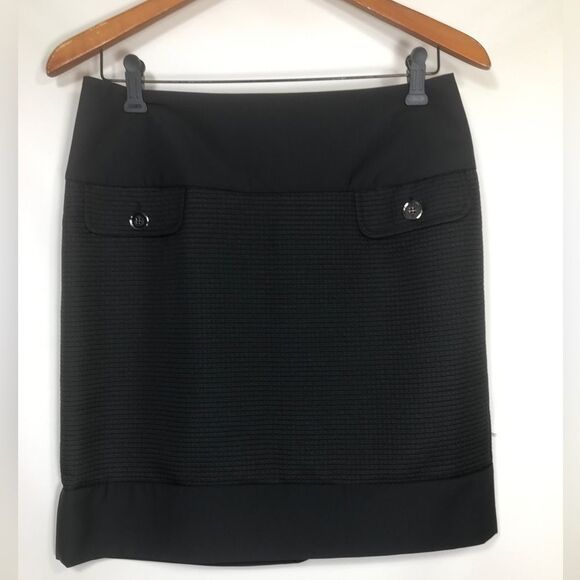 Chelsea & Theodore women's black Raven skirt Size 4 Pull on - Picture 1 of 6